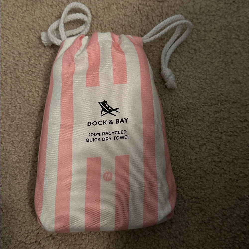 Pink Striped Towel Set